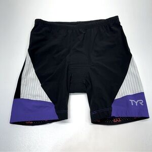 TYR Women’s Compression Padded Cycling Shorts Size Large